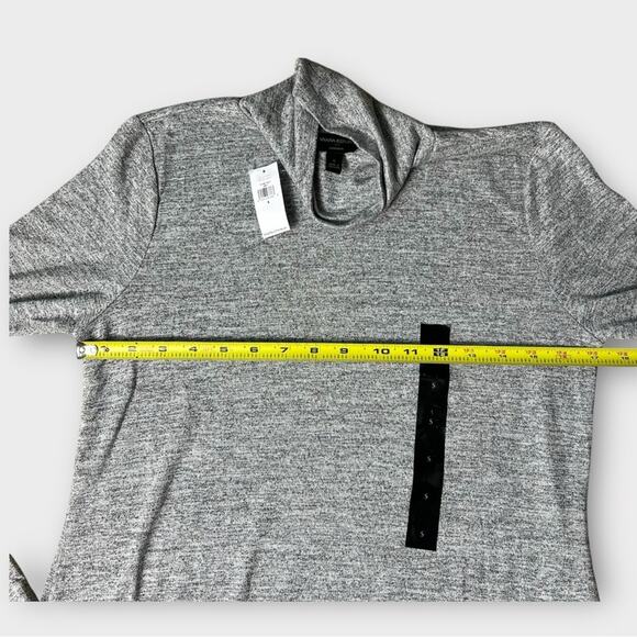 Banana Republic New Luxespun Small Gray Women's Lightweight Turtleneck Top - Picture 2 of 7
